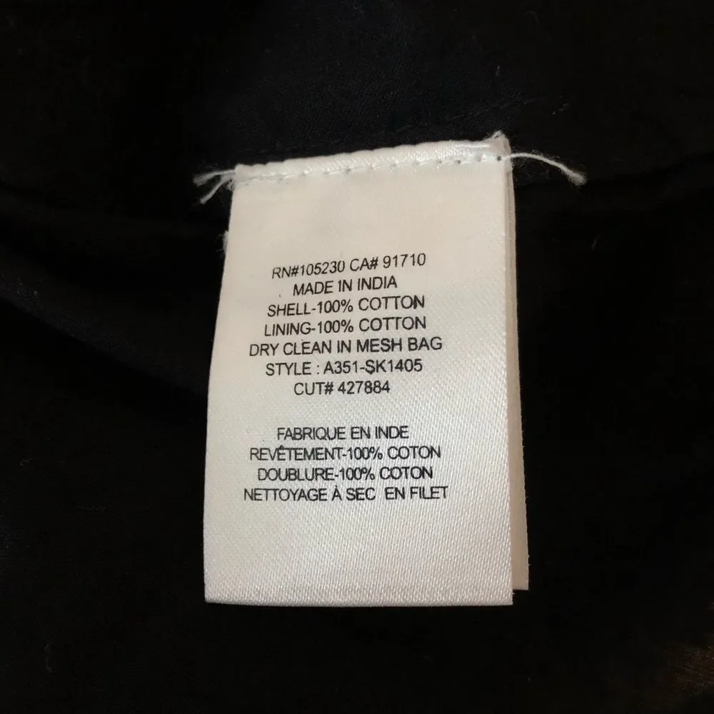 Joie Serena Fringe Mini Skirt in Black Caviar Woven Knit Loop Trim size 4 NWT